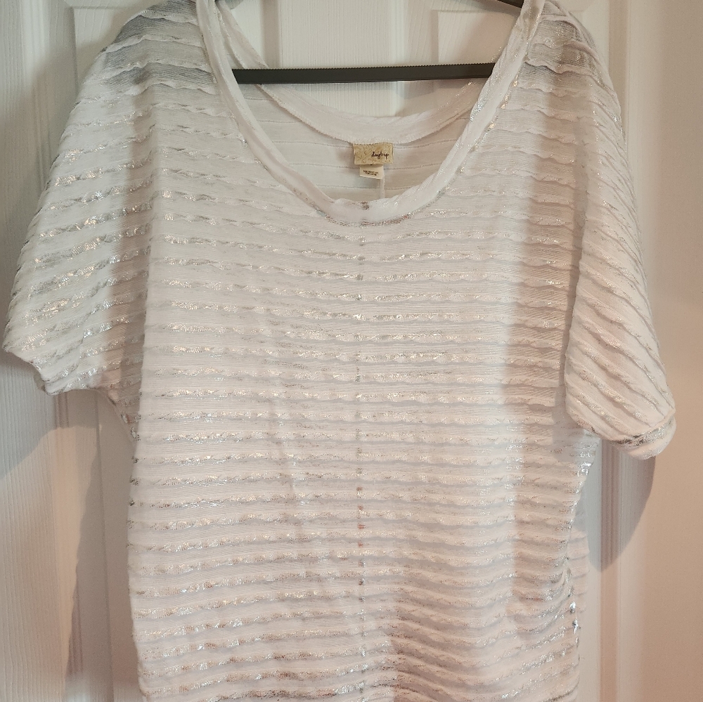 Shimmery White Top